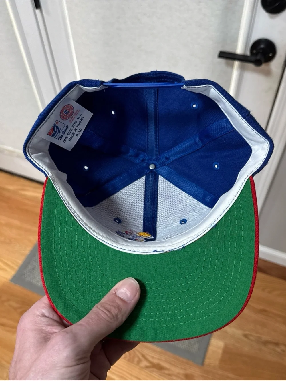 Vintage Kansas Jayhawks The Game Snapback Hat 2Tone Cap NWT